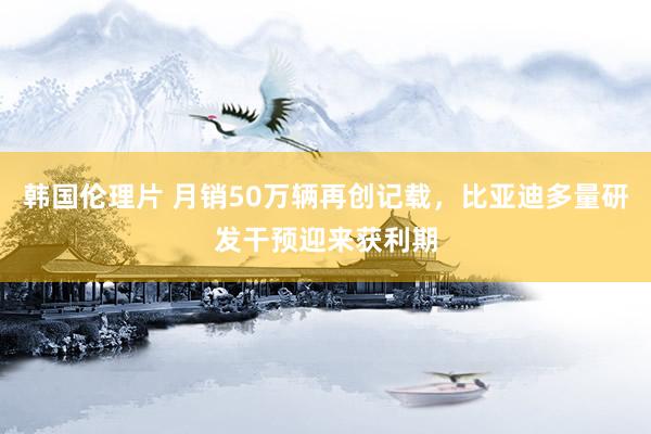 韩国伦理片 月销50万辆再创记载，比亚迪多量研发干预迎来获利期